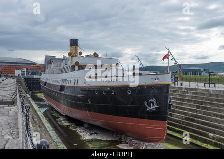 Bateau à vapeur SS Nomadic à Belfast en Irlande du Nord construit par Harland and Wolff Banque D'Images