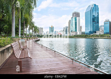 Vue sur la ville moderne de Bangkok, Thaïlande. Cityscape Banque D'Images