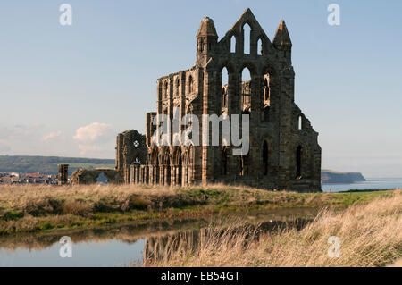 L'Abbaye de Whitby, North Yorkshire Angleterre UK Banque D'Images