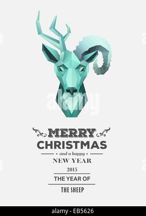 Année de la chèvre 2015 vector Illustration de Vecteur