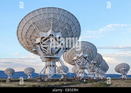 Les télescopes radio pour la radioastronomie à Socorro, Nouveau Mexique. Banque D'Images