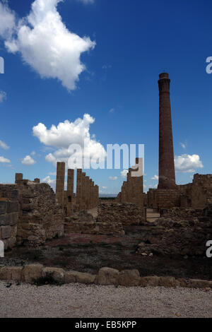 Réserve naturelle de Vendicari reste d'usine de thon au sud-est de la Sicile, un lieu qui vraiment ne devrait pas être manquée, Banque D'Images