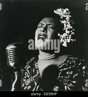 BILLIE HOLIDAY (1915-1959) Chanteuse de jazz sur 1945 Banque D'Images