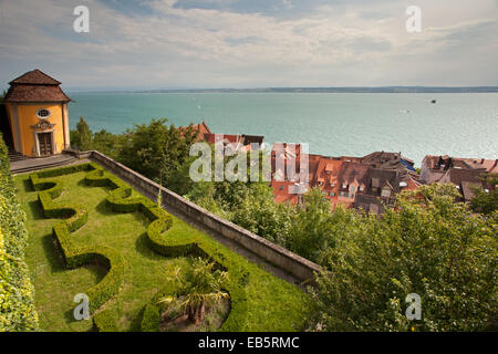 Jardins du Château de Meersburg Banque D'Images