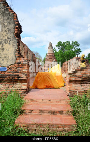 Budda Temple Phutthaisawan inclinables de Ayutthaya , Thaïlande Banque D'Images