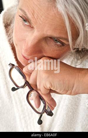 SENIOR FEMME Banque D'Images