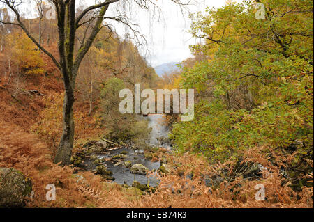 Une scène d'automne autour du village de Watendlath dans le Parc National du Lake District, Cumbria, England, UK Banque D'Images