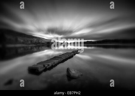 Loch Ard, les Trossachs, l'Écosse, novembre 2014 Banque D'Images