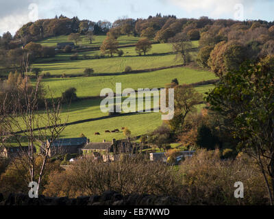 Paysage près de Matlock, Derbyshire, Angleterre Banque D'Images