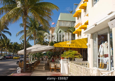 Hôtels art déco OCEAN DRIVE SOUTH BEACH MIAMI BEACH FLORIDE USA Banque D'Images