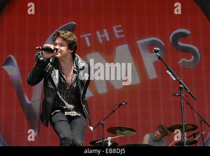 BBC Radio 1's Big Week-end à Glasgow Green - Jour 3 : La vedette où Vamps : Glasgow, Royaume-Uni Quand : 25 mai 2014 Banque D'Images