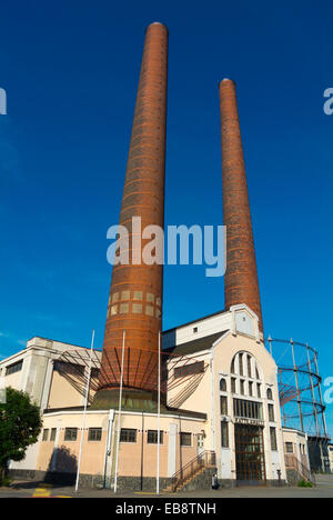 Turbine à vapeur (1909), l'énergie, l'ancien Suvilahti zone de production, maintenant converti pour activités culturelles, Helsinki, Finlande, Europe Banque D'Images