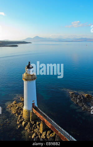 Phare d'Eilean Bàn , Kyle of Lochalsh, Ecosse Banque D'Images