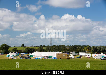 Un camp de protestation contre la fracturation hydraulique à un site d'élevage à peu près de Plumpton Blackpool, Lancashire, Royaume-Uni, où le conseil pour la première fois au Royaume-Uni, a accordé l'autorisation de planification commerciale pour les activités de fracturation pour le gaz de schiste, par Cuadrilla. Banque D'Images