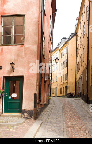 Alley, Prästgatan, Gamla Stan, Stockholm, Stockholm, Suède Comté Banque D'Images