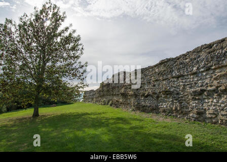 Calleva Atrebatum mur sud Silchester Ville Romaine Banque D'Images