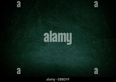 Texture de cuir vert foncé abstract Banque D'Images