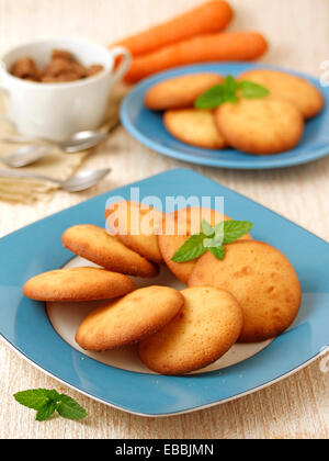 Carotte cookies. Recette disponible. Banque D'Images