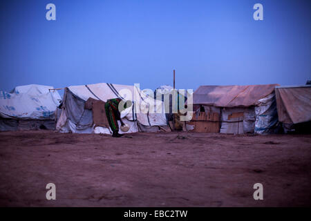 Camp de personnes déplacées, Bangui République Centrafricaine Banque D'Images