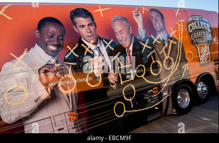 Tuscaloosa, Alabama, USA. 28 Nov, 2014. L'ESPN College bus est garé sur l'Université sur Aveue à la veille du bol de fer 2014 match entre l'Université de l'Alabama et de l'Université d'Auburn. © Brian Cahn/ZUMA/Alamy Fil Live News Banque D'Images