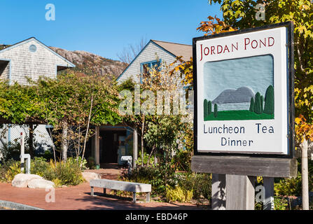 Le restaurant de l'étang de la Jordanie, l'Acadia National Park, Mt,, Paris, France Banque D'Images