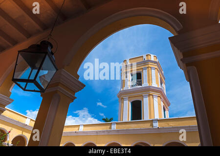 Cour intérieure de Museo Romantico, Trinidad, Cuba, Antilles, Caraïbes Banque D'Images