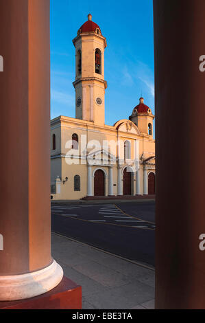 La Cathédrale de l'Immaculée Conception, Parque Jose Marti, Cienfuegos, Cuba, Antilles, Caraïbes Banque D'Images