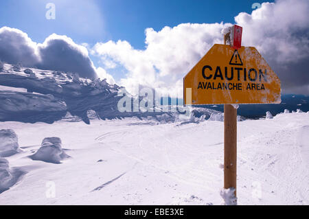 Attention sur Big White Mountain, Kelowna, Colombie-Britannique, Canada Banque D'Images