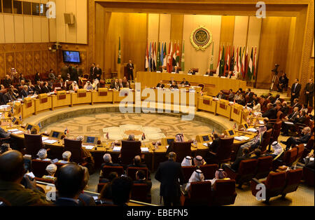 Le Caire, Égypte. 29 Nov, 2014. Le président palestinien Mahmud Abbas assiste à la réunion du comité de suivi arabe au Caire le 29 novembre, 2014 © Thaer Ganaim Images/APA/ZUMA/Alamy Fil Live News Banque D'Images