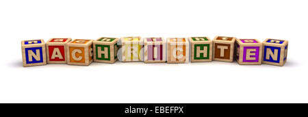 Nachrichten jouer glaçons Banque D'Images