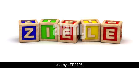 Ziele jouer glaçons Banque D'Images