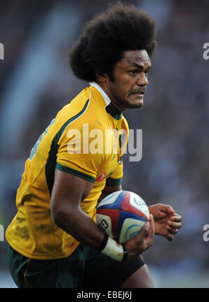 Twickenham, London, UK. 29 novembre, 2014. L'Angleterre Henry Speight Australie Angleterre V Australie, Qbe International Automne 2014 Twickenham, Londres, Angleterre 29 novembre 2014 Angleterre V Australie Qbe International, automne 29/11/2014 Allstar Crédit : photo library/Alamy Live News Banque D'Images