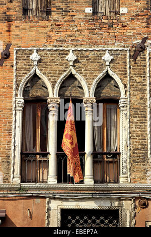 Murano Italie VENISE Palladian architecture influence maure windows Banque D'Images