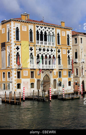 Italie Venise Grand Canal Pont architecture du milieu universitaire Banque D'Images