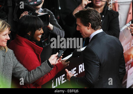 Première mondiale de 'Bord de demain' tenu à la BFI IMAX - Arrivées avec : Tom Cruise Où : London, Royaume-Uni Quand : 28 mai 2014 Banque D'Images