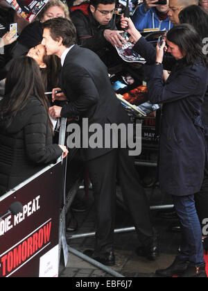 Première mondiale de 'Bord de demain' tenu à la BFI IMAX - Arrivées avec : Tom Cruise Où : London, Royaume-Uni Quand : 28 mai 2014 Banque D'Images