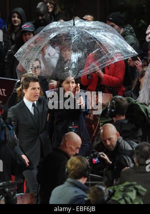 Première mondiale de 'Bord de demain' tenu à la BFI IMAX - Arrivées avec : Tom Cruise Où : London, Royaume-Uni Quand : 28 mai 2014 Banque D'Images