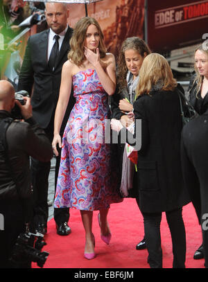 Première mondiale de 'Bord de demain' tenu à la BFI IMAX - Arrivées avec : Emily Blunt Où : London, Royaume-Uni Quand : 28 mai 2014 Banque D'Images