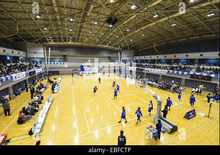 Nerima Hikarigaoka Gymnase, Tokyo, Japon. 30Th Nov, 2014. Vue générale, le 30 novembre 2014 - Basket-ball : Ligue entre 14 et 15 W - 108 47 Vickies Haneda vague rouge Fujitsu à Nerima Hikarigaoka Gymnase, Tokyo, Japon. © AFLO SPORT/Alamy Live News Banque D'Images