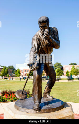 Le retour d'Elvis Presley en Statue Fairpark. Site de l'Elvis 1956 homecoming concert au Mississippi-Alabama State Fair Banque D'Images