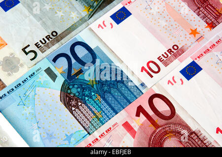 Billets de banque d’euro Banque D'Images