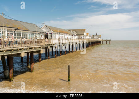 Jetée de Southwold, Suffolk sur la côte est de l'Angleterre. Banque D'Images