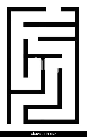 Un close up image abstraite d'un labyrinthe Banque D'Images