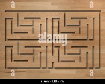 Un close up image abstraite d'un labyrinthe Banque D'Images