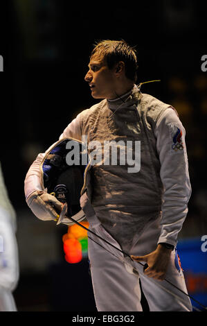 Turin, Italie. 30Th Nov, 2014. Inalpi World Grand Prix de l'aluminium. Mens finale. Alexey Cheremisinov à partir de la Russie. Credit : Action Plus Sport/Alamy Live News Banque D'Images