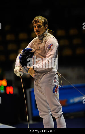 Turin, Italie. 30Th Nov, 2014. Inalpi World Grand Prix de l'aluminium. Mens finale. Alexey Cheremisinov à partir de la Russie. Credit : Action Plus Sport/Alamy Live News Banque D'Images