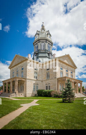 Madison County Courthouse a quatre ailes pour former une croix grecque. Winterset en Iowa. Banque D'Images