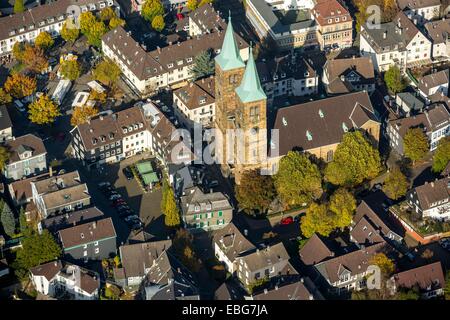 Centre historique avec la place du marché Altmarkt et Christ Church, Schwelm, Rhénanie du Nord-Westphalie, Allemagne Banque D'Images