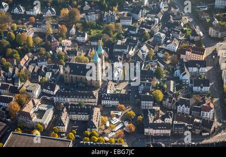 Centre historique avec la place du marché Altmarkt et Christ Church, Schwelm, Rhénanie du Nord-Westphalie, Allemagne Banque D'Images