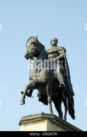 Monument équestre de Kaiser Friedrich Wilhelm III, roi de Prusse, place Heumarkt, Cologne, Rhénanie Banque D'Images